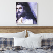 Jezus met kruis canvas afdruk (Insitu (Slaapkamer))