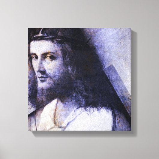 Jezus met kruis canvas afdruk (Voorkant)