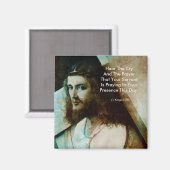 Jezus met kruis magneet (Voorkant / Achterkant)