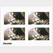 Jezus met lam Sticker (Vel)