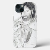 Jezus met Lamb Incipio iPhone Wallet Case (Achterkant)