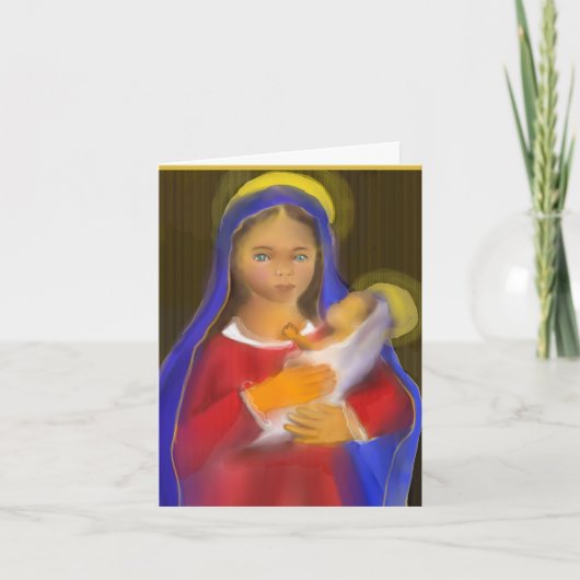 Jezus met Maria Notitiekaartje (Voorkant)