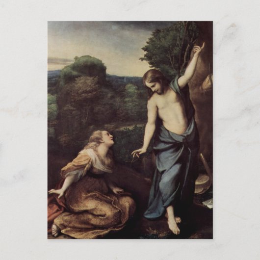 Jezus met Mary na de heropleving Briefkaart (Voorkant)