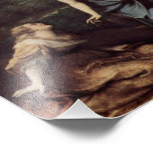 Jezus met Mary na de heropleving Foto Afdruk (Hoek)