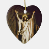 Jezus met Mary na de heropleving Keramisch Ornament (Rechts)