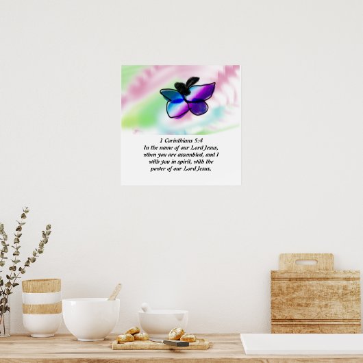 Jezus met ons poster (Keuken)