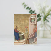 Jezus met vrouw goed briefkaart (Staand voorkant)