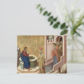 Jezus met vrouw goed briefkaart (Staand voorkant)