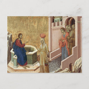 Jezus met vrouw goed briefkaart