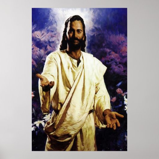 Jezus met zijn armen open voor jou poster (Voorkant)