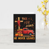 Jezus Mijn Favoriete Seizoen Herfst Kerstelijke Da Kaart (Gele Bloem)