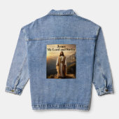 Jezus, mijn Heer en Verlosser - Christelijk Denim Jacket (Achterkant)