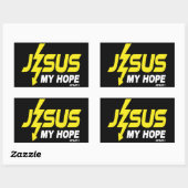 Jezus, mijn hoop rechthoekige sticker (Vel)