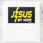 Jezus, mijn hoop rechthoekige sticker (Tas)