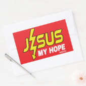 Jezus, mijn hoop rechthoekige sticker (Envelop)
