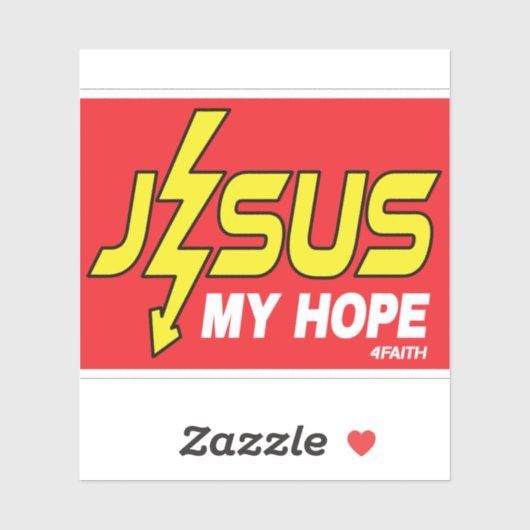 Jezus, mijn hoop sticker (Vel)