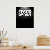 Jezus, mijn licht - Johannes 8:12 Poster (Keuken)