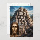 Jezus, mijn rots van eeuwen De Heer is mijn rots Briefkaart (Voorkant / Achterkant)