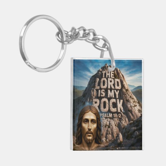Jezus, mijn rots van eeuwen De Heer is mijn rots Sleutelhanger (Voorkant Links)