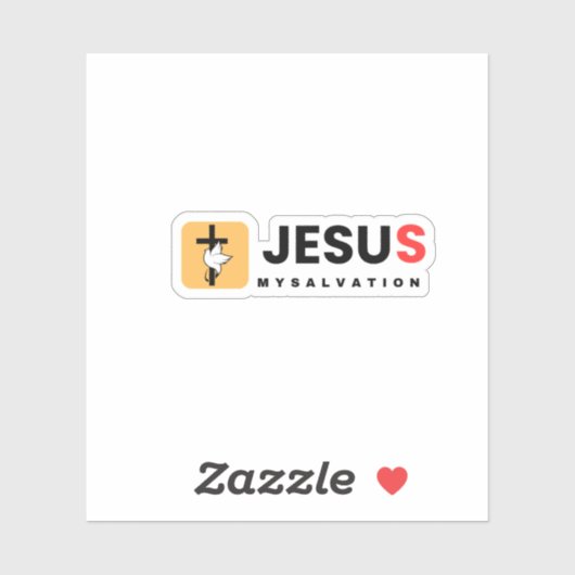 Jezus, mijn verlossing sticker (Vel)
