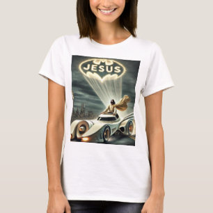 Jezus mobiel: Verlosser in de nacht T-shirt