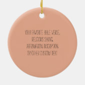 Jezus Moeder en Kind Aangepaste tekst Religieus Keramisch Ornament (Achterkant)