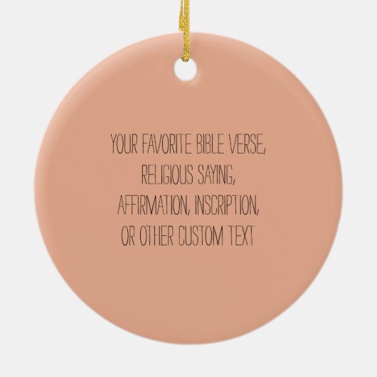 Jezus Moeder en Kind Aangepaste tekst Religieus Keramisch Ornament (Achterkant)