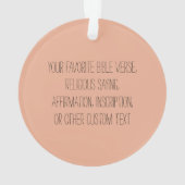 Jezus Moeder en Kind Aangepaste tekst Religieus Ornament (achterkant)