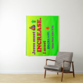 Jezus moet toenemen! Ik moet dalen! Wandkleed (In situ)