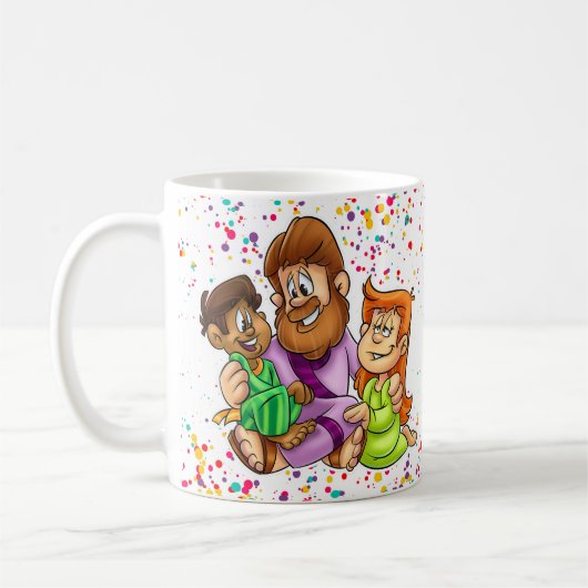 Jezus mok met kinderen (Links)