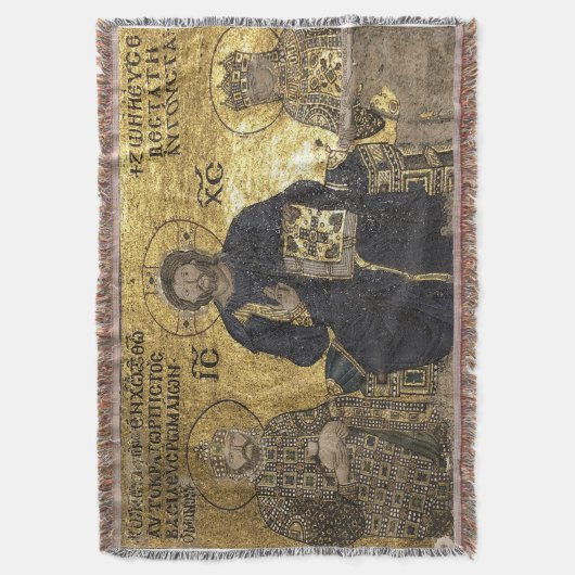 Jezus mozaïek in hagia sophia Blankets Deken (Voorkant Verticaal)