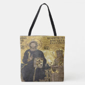 Jezus mozaïek in hagia sophia Canvas tas (Voorkant)