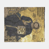 Jezus mozaïek in hagia sophia Fleece Blanket (Voorkant (Horizontaal))