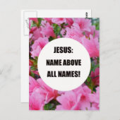 Jezus: naam boven alle namen! briefkaart (Voorkant / Achterkant)