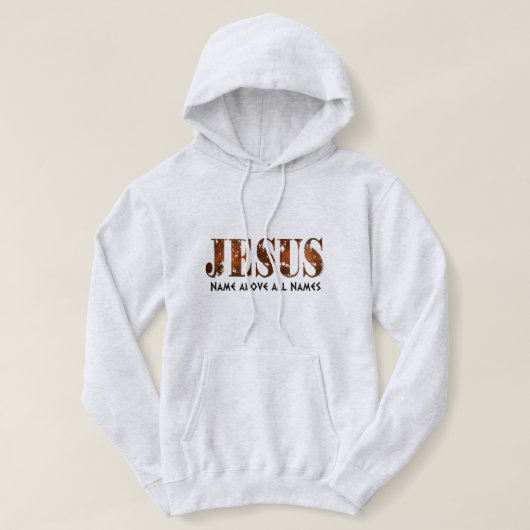 Jezus naam boven Namen Hoodie (Design voorkant)
