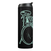 Jezus naam: Ik speel Drums God Drumming Muziek Chr Thermosbeker (Gedraaid links)