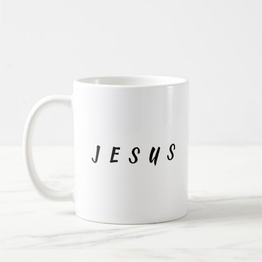 Jezus naam koffiemok (Links)