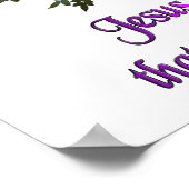 Jezus naam poster (Hoek)