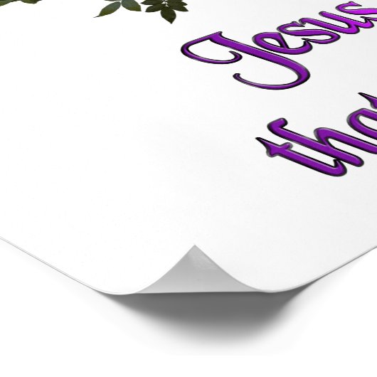 Jezus naam poster (Hoek)