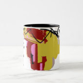 Jezus naam tweekleurige koffiemok (Center)