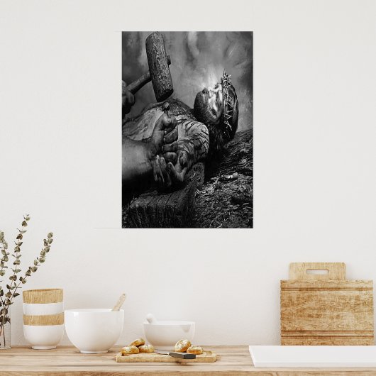 Jezus naïef aan het poster (Keuken)