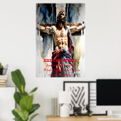 Jezus nam de nagels poster (Thuiskantoor)