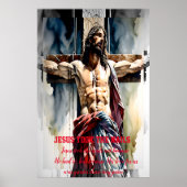 Jezus nam de nagels poster (Voorkant)