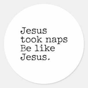 Jezus nam dutjes om te zijn als Jezus houdt van gr Ronde Sticker
