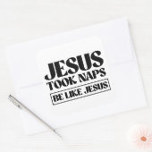 Jezus nam dutjes - Wees als Jezus Vierkante Sticker (Envelop)