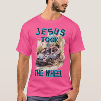 Jezus nam het wiel aan t-shirt