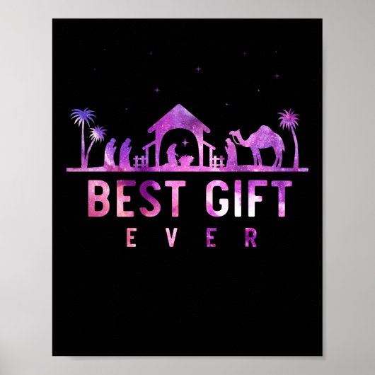 Jezus Nativiteit Religieuze Christelijke kerst Poster (Voorkant)