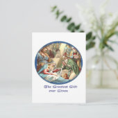 Jezus nativiteitsschenkingen briefkaart (Staand voorkant)