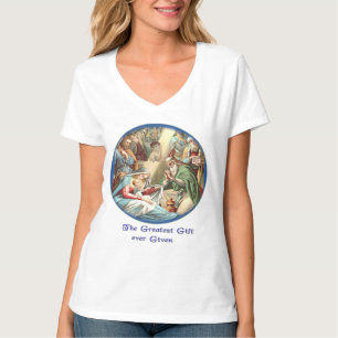 Jezus nativiteitsschenkingen t-shirt