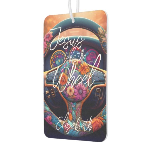 Jezus neemt het wiel bloemengebruik luchtverfrisser (Links)